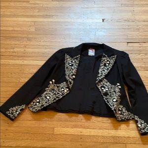 Black embroidered jacket